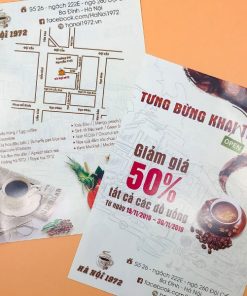 mẫu tờ rơi khai trương quán cafe
